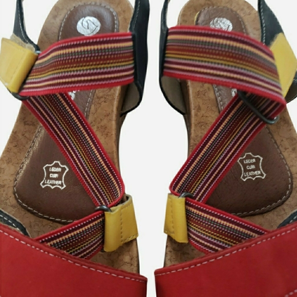 Remonte Colorful Strappy Sandals Size 39 Adjustable Strap Comfort - Picture 4 of 12